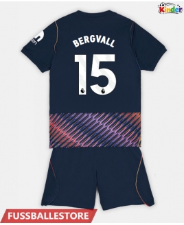 Günstige Tottenham Hotspur Lucas Bergvall #15 Auswärts Trikotsatzt Kinder 2026-27 Kurzarm (+ Kurze Hosen)